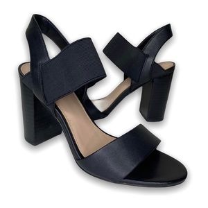 Aldo Mullyra High Block Heel Sandal Black Size 6